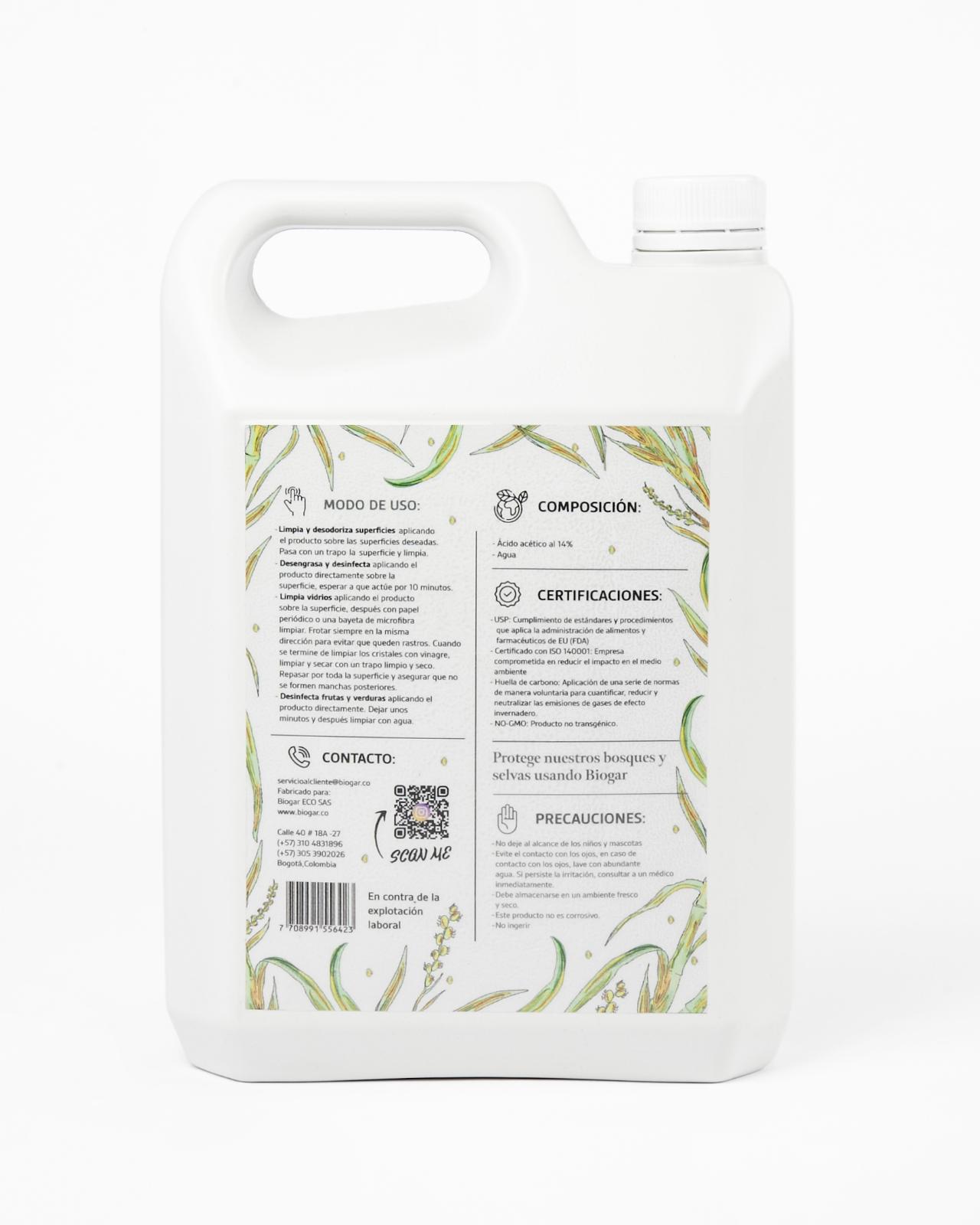 Vinagre blanco Galón - BIOGAR_2