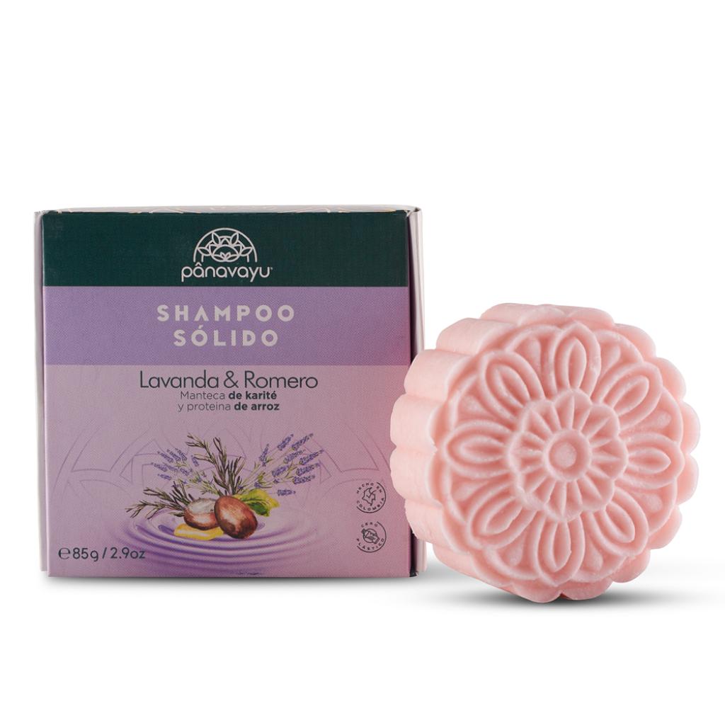 Shampoo en barra de Lavanda y Romero - Cabello Normal PANAVAYU  - El Anaquel Verde