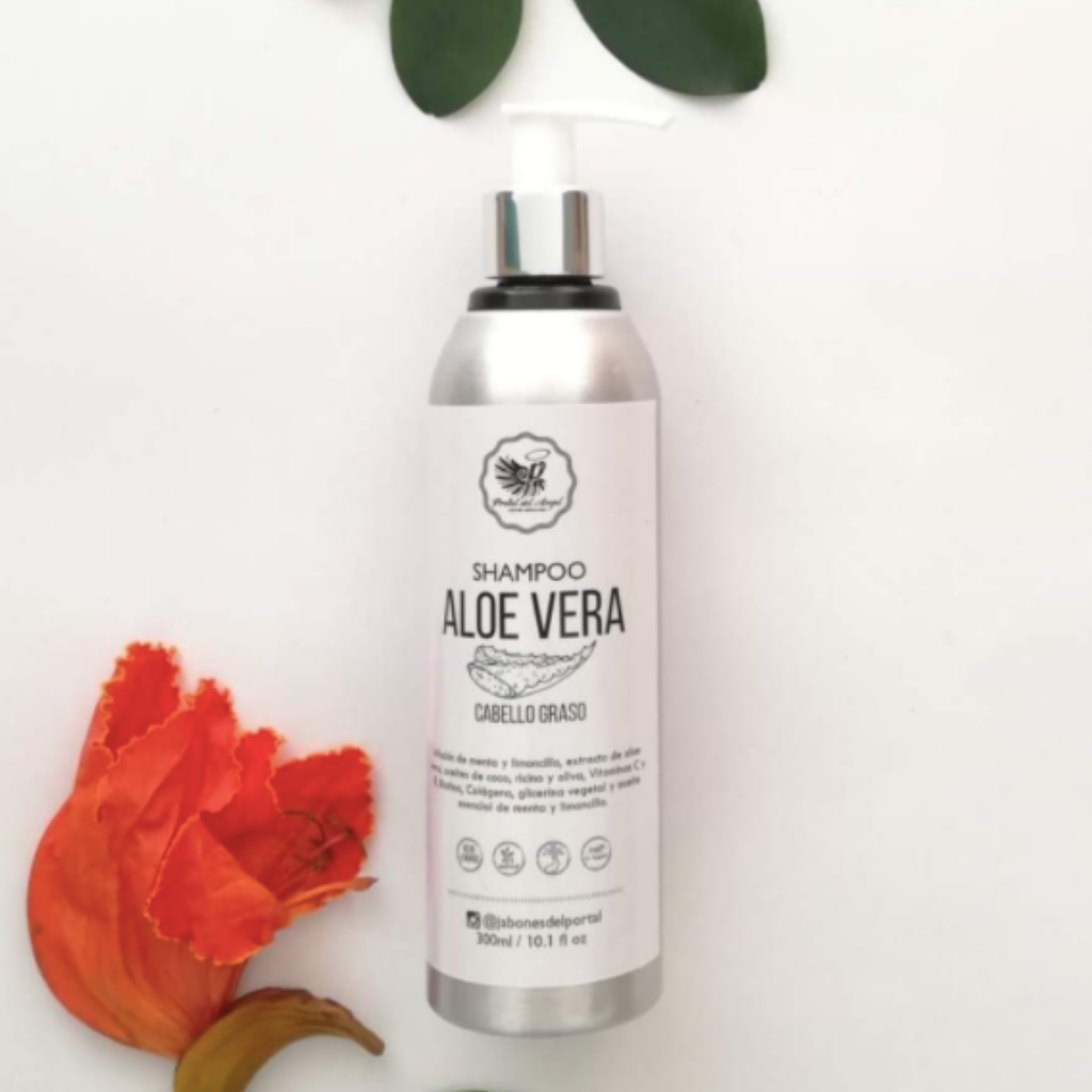 Shampoo líquido Aloe Vera - Cabello Graso PORTAL ANGEL - El Anaquel Verde