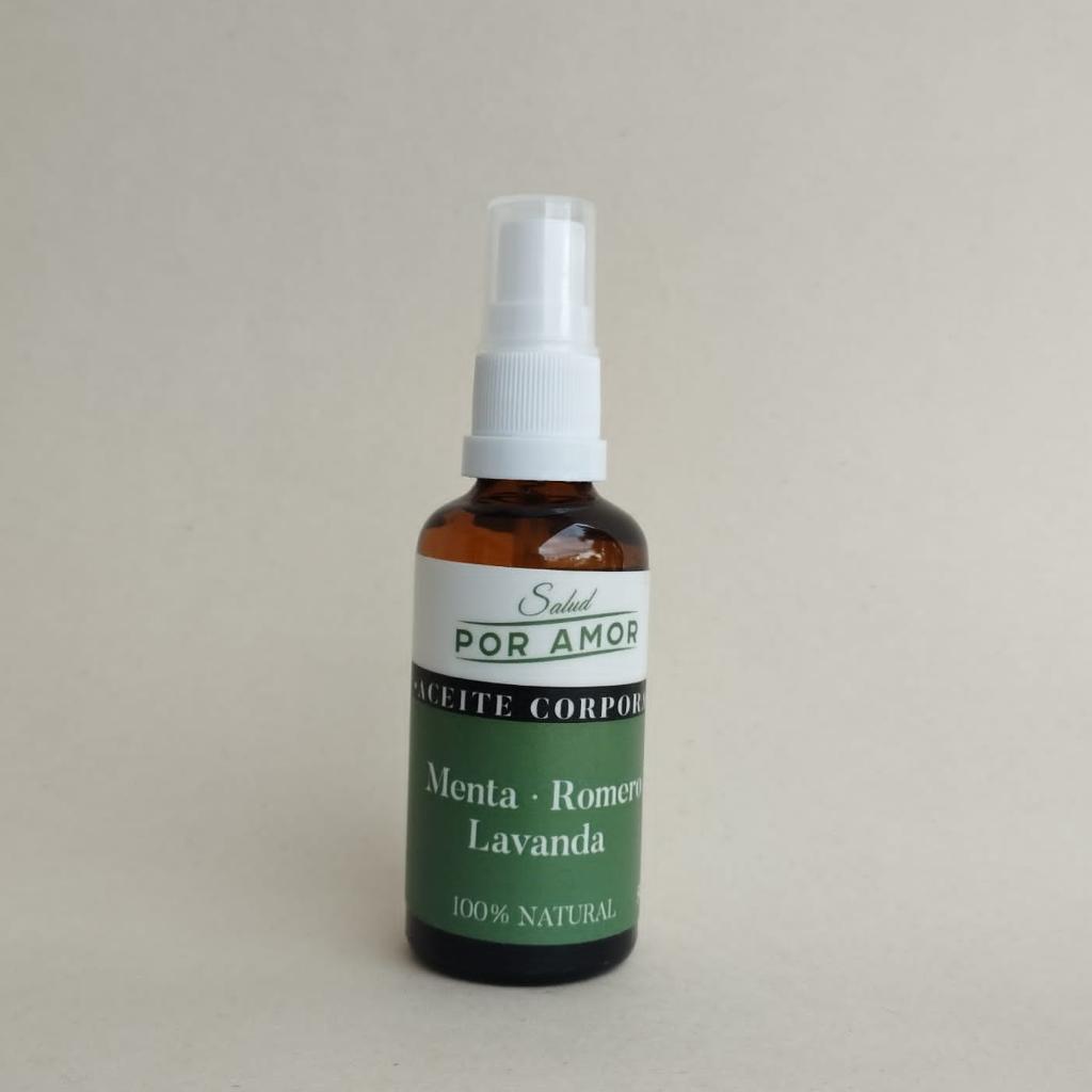 Aceite Menta-Romero-Lavanda SALUD POR AMOR - El Anaquel Verde