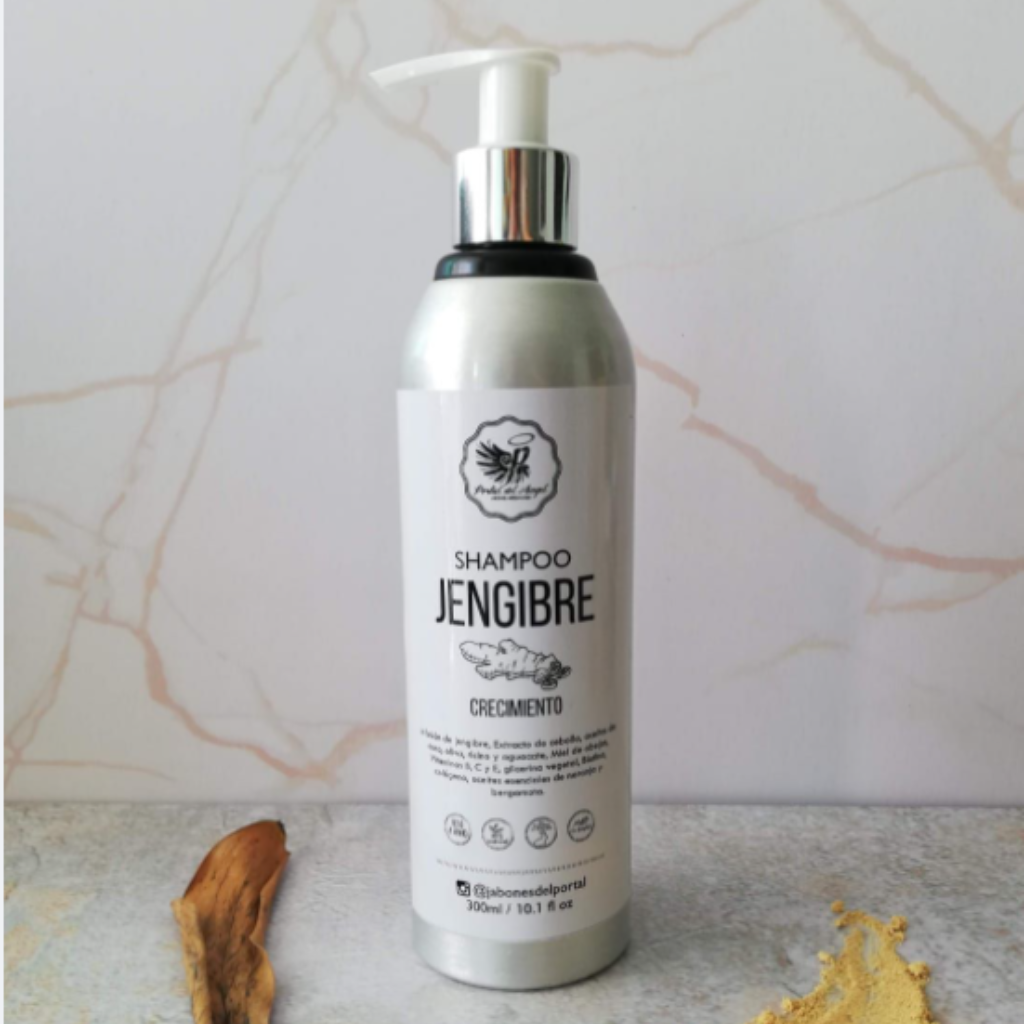 Shampoo líquido Jengibre - Crecimiento PORTAL ANGEL - El Anaquel Verde